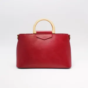 Unique Womens Red Leather Handbags Crossbody Bags Purse for Women