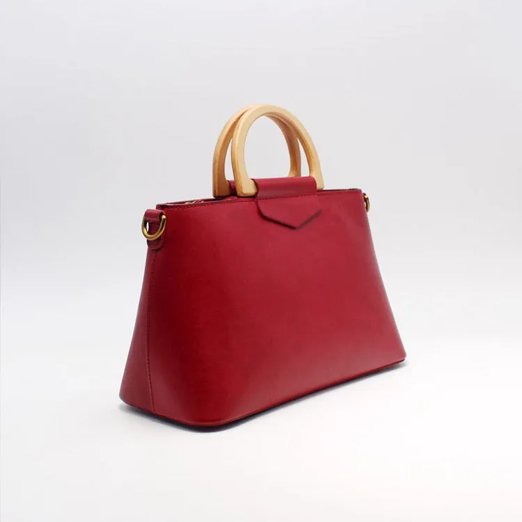 Unique Womens Red Leather Handbags Crossbody Bags Purse for Women