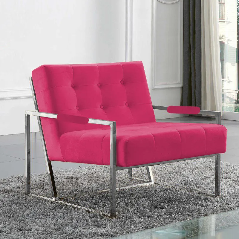 Venice Velvet Occasional Chairs in Silver Frame (Variety of Colours)