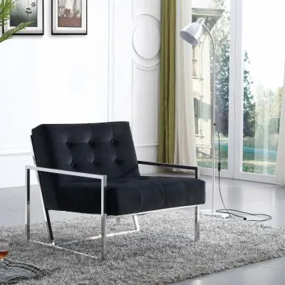 Venice Velvet Occasional Chairs in Silver Frame (Variety of Colours)
