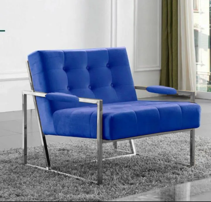 Venice Velvet Occasional Chairs in Silver Frame (Variety of Colours)
