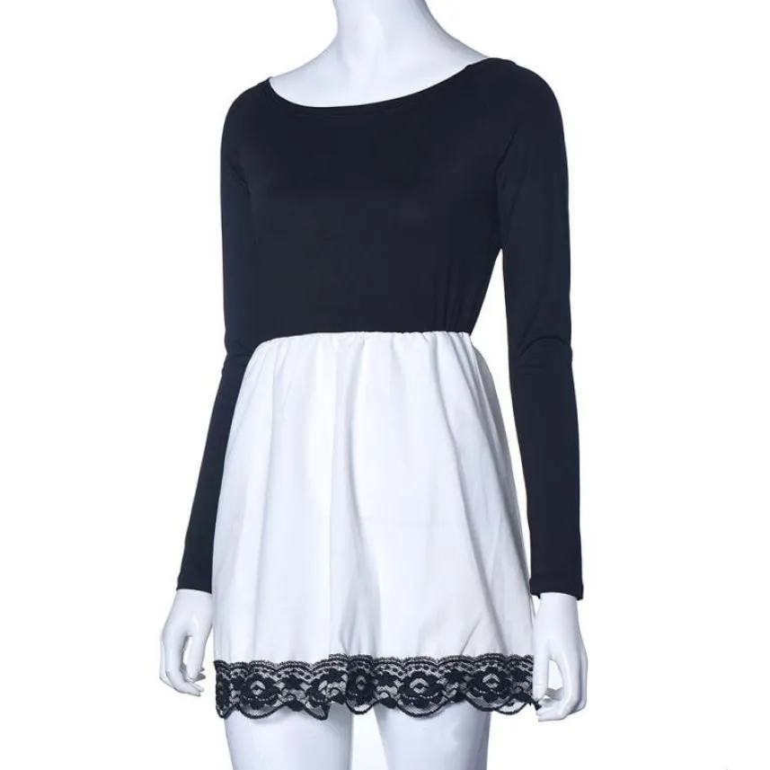 VenusFox Sexy Casual Long Sleeve Above Knee Mini Dress