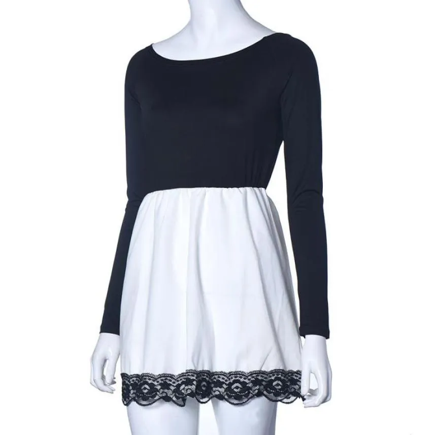 VenusFox Sexy Casual Long Sleeve Above Knee Mini Dress