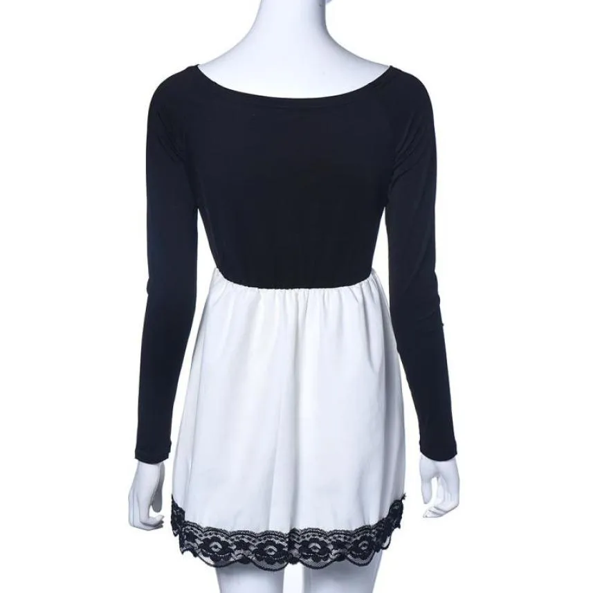 VenusFox Sexy Casual Long Sleeve Above Knee Mini Dress