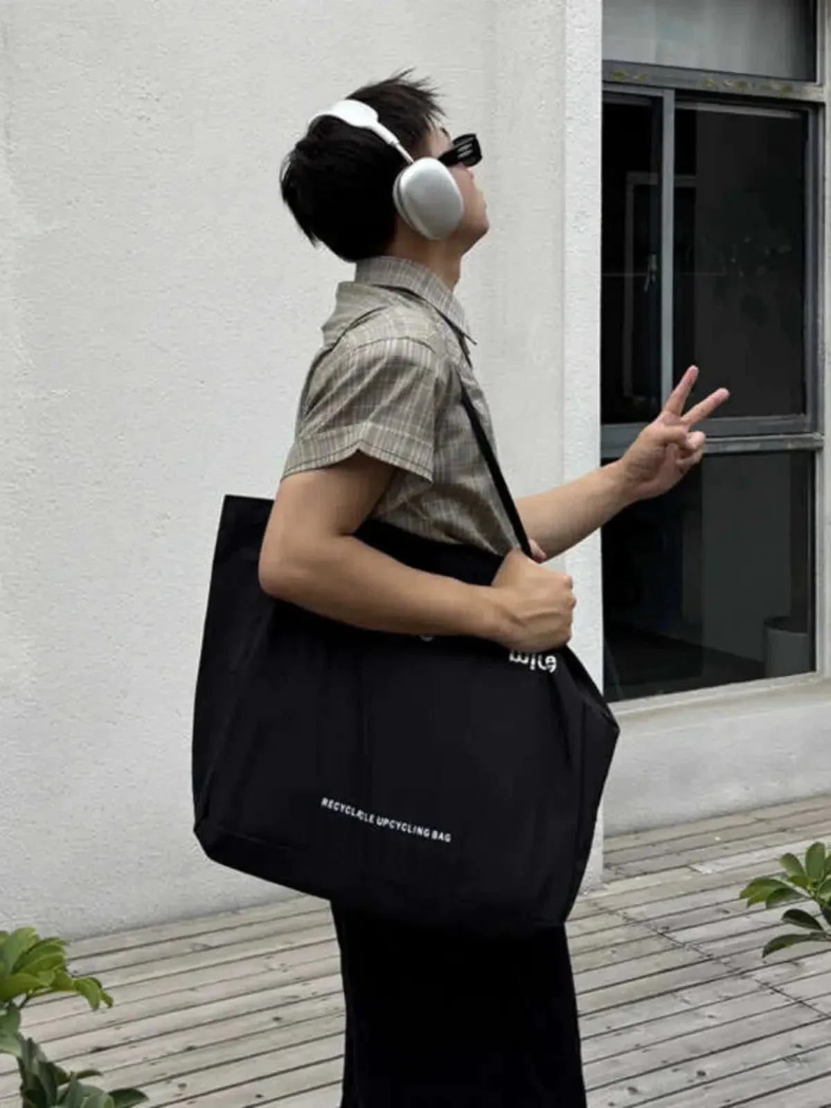 Vvsha  Christmas Gift Upcycled Fashion Canvas Bag