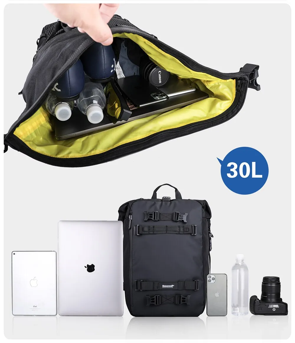 Waterproof Motorcycle Tail Bag with 10L/20L/30L
