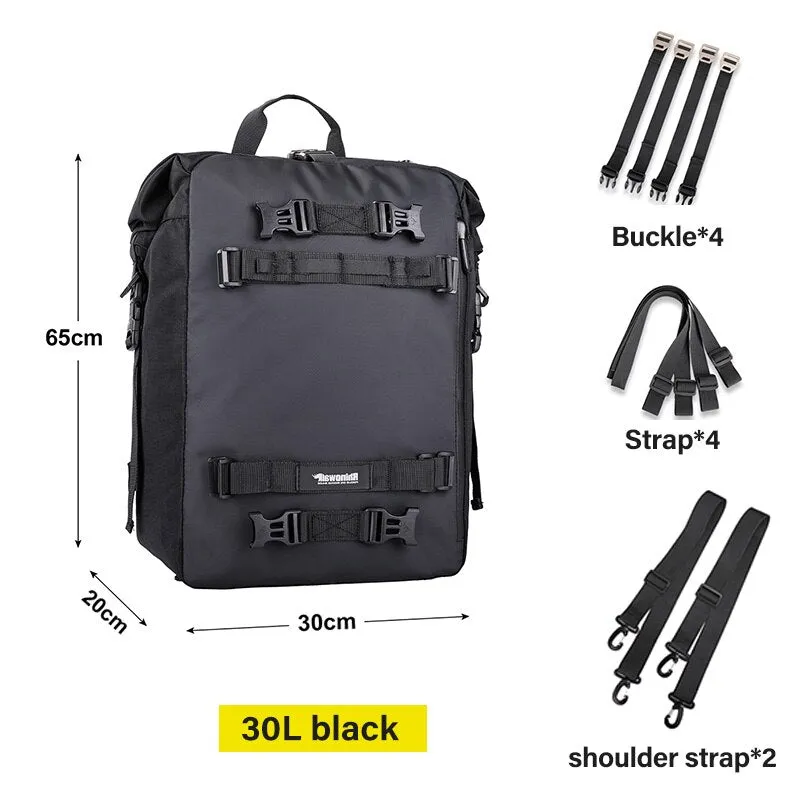 Waterproof Motorcycle Tail Bag with 10L/20L/30L