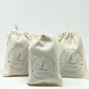Welcome to Our Wedding Favor Bags