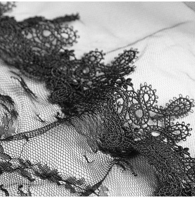Women's Gothic Gorgeous Lace Floral Veil/Scarf