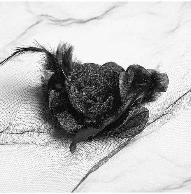 Women's Gothic Gorgeous Lace Floral Veil/Scarf