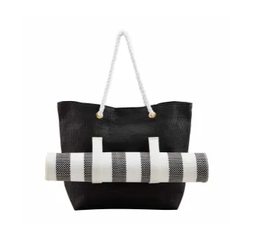 Woven Mat And Tote Set