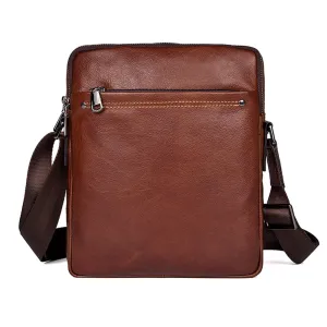 YAAGLE Men's Portable Real Leather Leisure Shoulder Bag YG1043X